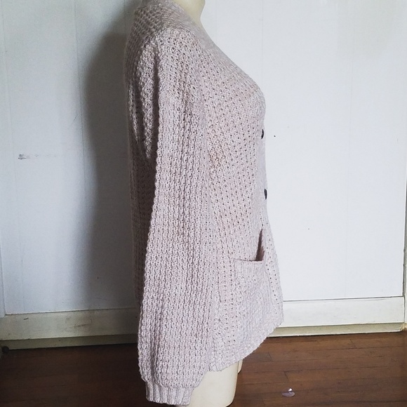 SOLD! Charmed Gathering"-Waffle Knit Cardigan - Picture 2 of 6
